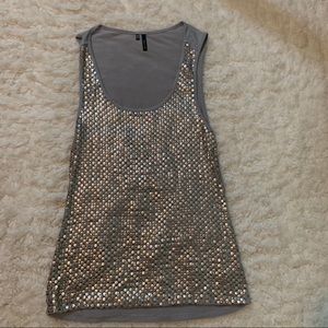 Sequin embellished tank